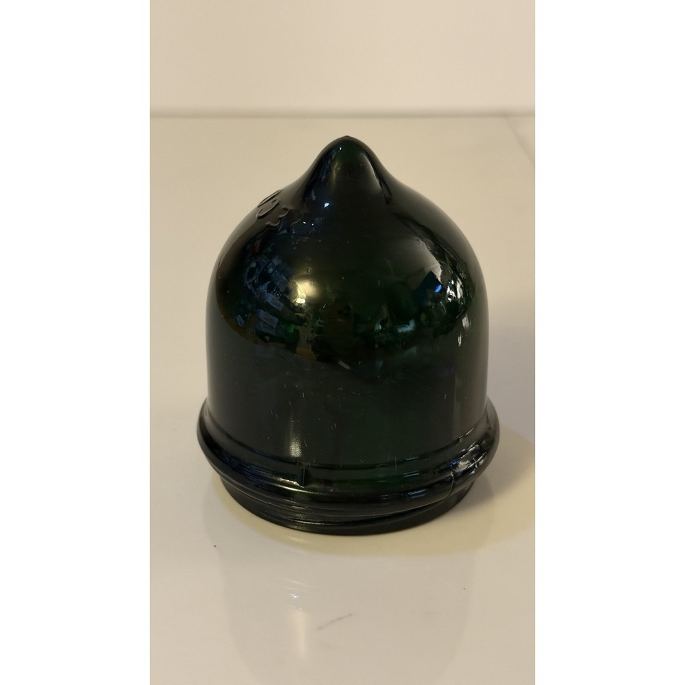 Vintage Reco Green Glass Light Marquee Sign Lens Cover Dome Theaters